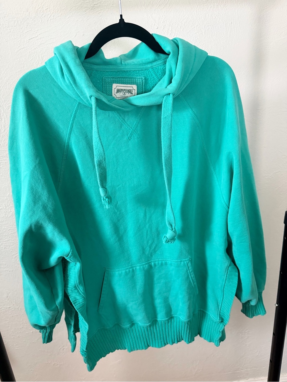 American‎ Eagle Outfitters Teal Hoodie Sweatshirt - Women